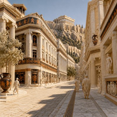 Athens Art Style Style Transfer Example