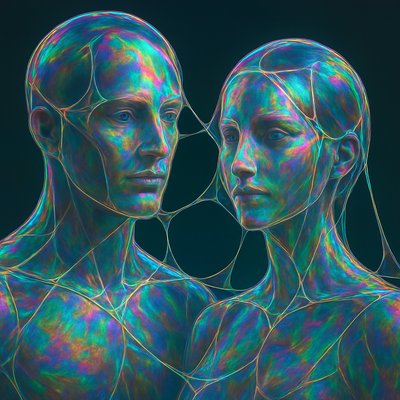 portrait of two people together