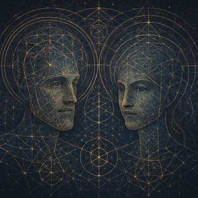 portrait of two people together