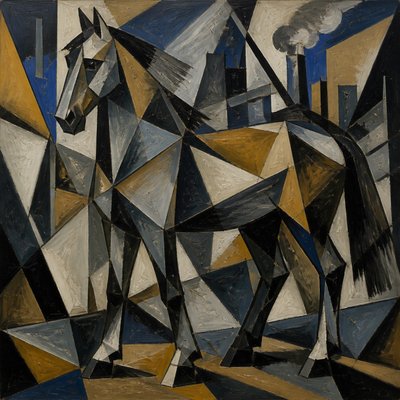 animal standing in natural pose — Modernism Art Style