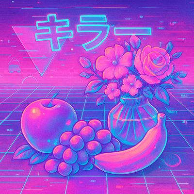 still life arrangement of fruits and flowers