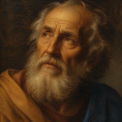 close-up portrait of an elderly person with expressive weathered features