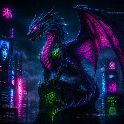 a majestic dragon perched on a rocky crag, wings half spread