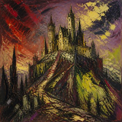 majestic castle on a hilltop