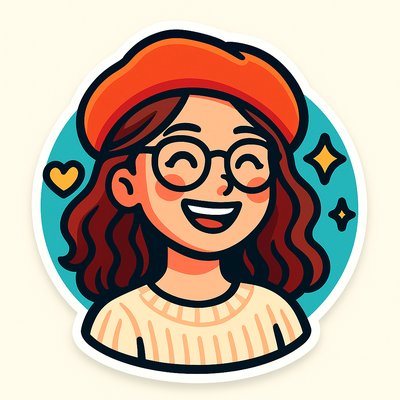 Character Sticker Design Style Transfer Example