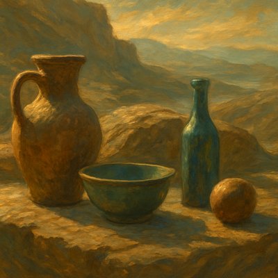 still life with everyday objects