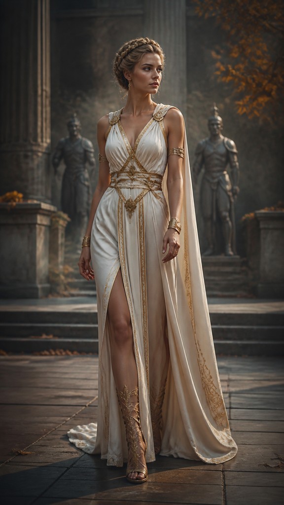full-length portrait of an elegant figure