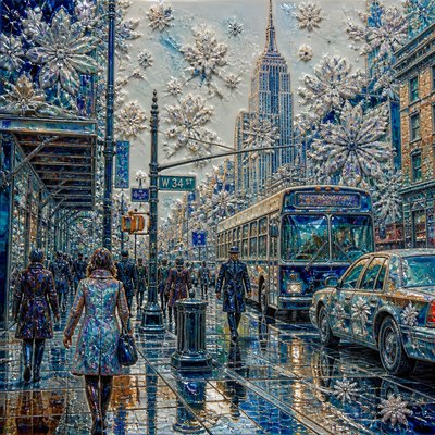 urban street with city activity