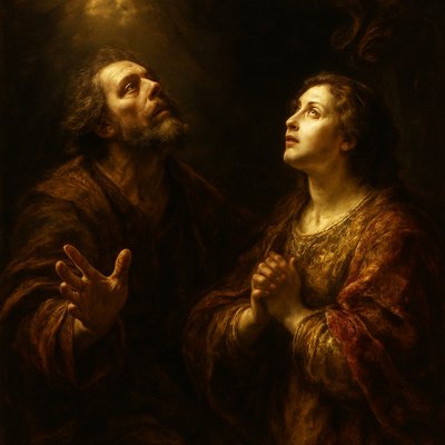 portrait of two people together
