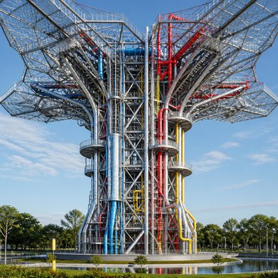 a tree in nature — High-Tech Architecture