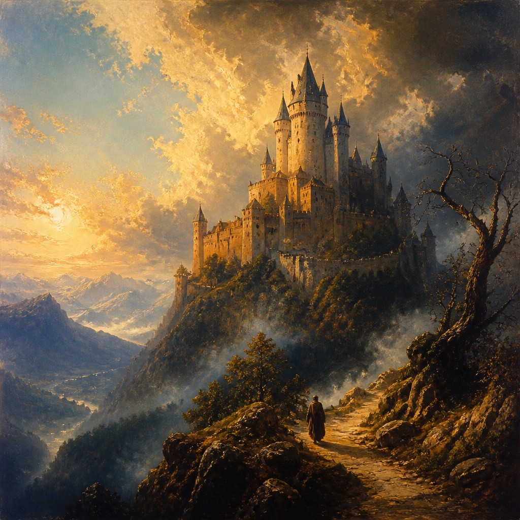 majestic castle on a hilltop