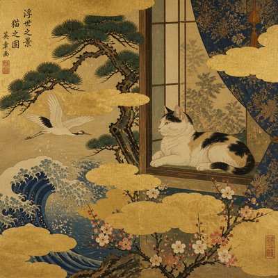 a cat lounging in a sunlit window