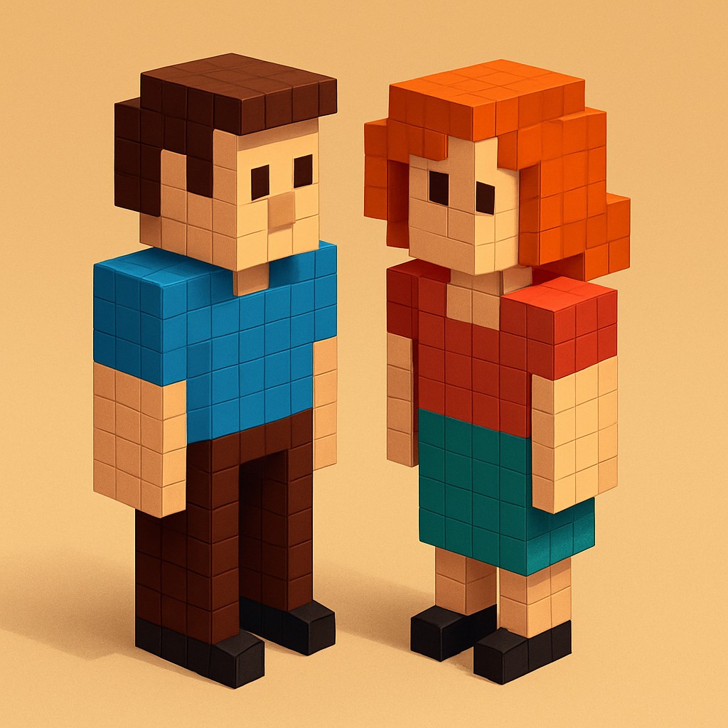 portrait of two people together