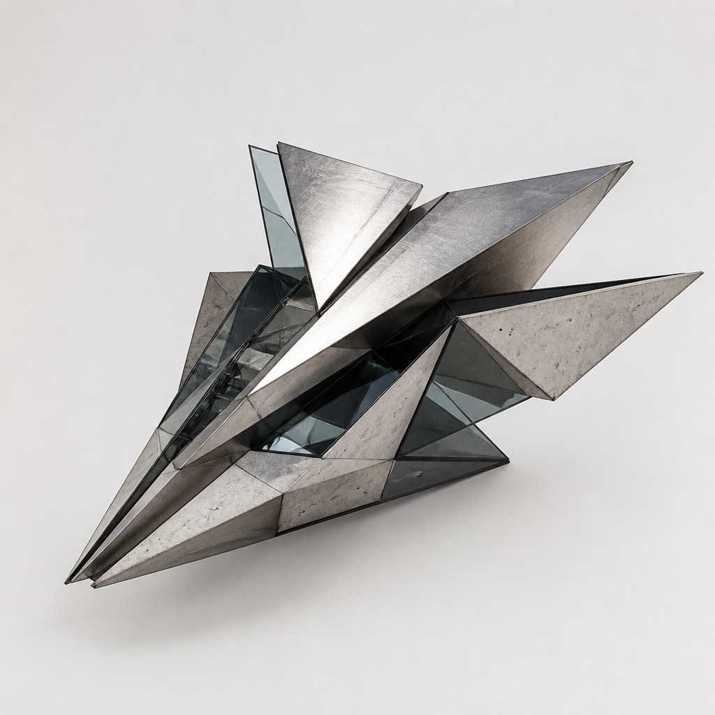 a paper plane, clean minimal composition on a plain background, no text