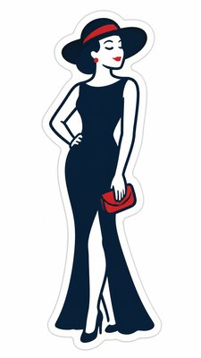full-length portrait of an elegant figure