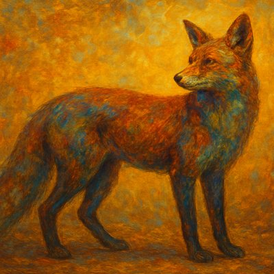 animal standing in natural pose