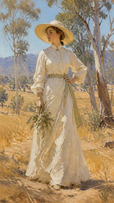 full-length portrait of an elegant figure
