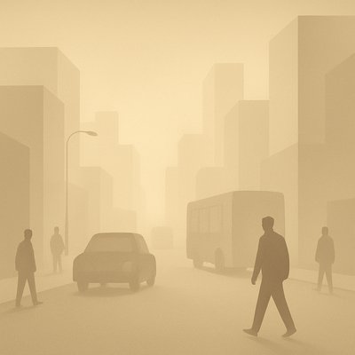 urban street with city activity