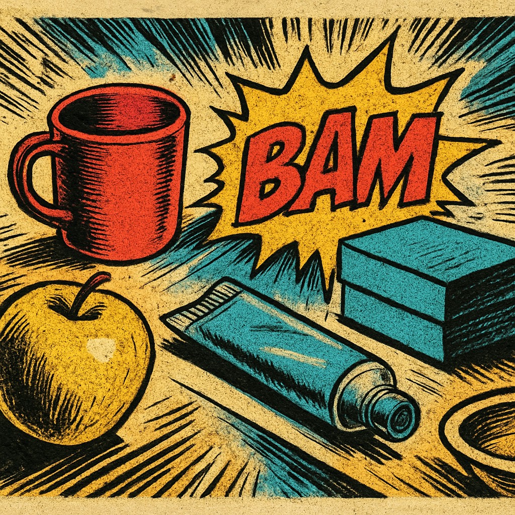 still life with everyday objects