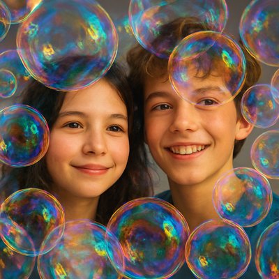 portrait of two people together