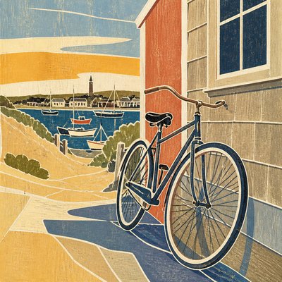 bicyle resting against a wall