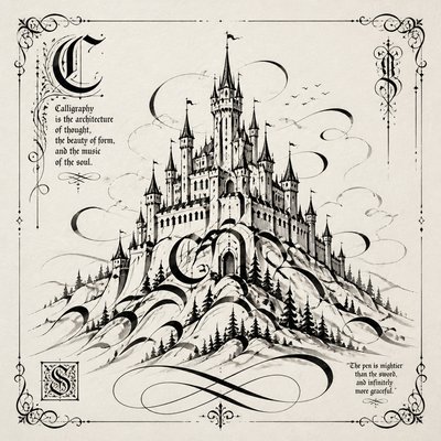 majestic castle on a hilltop