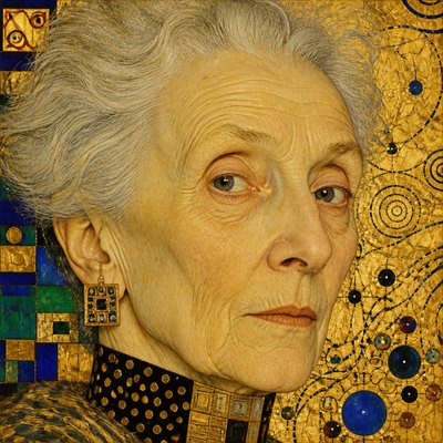 close-up portrait of an elderly person with expressive weathered features