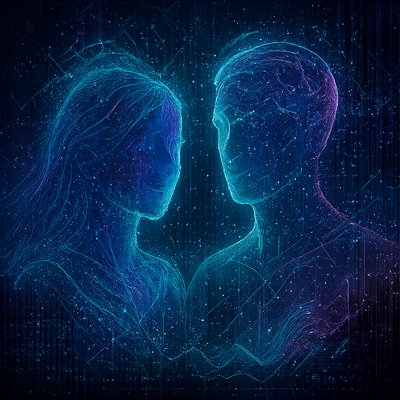 portrait of two people together