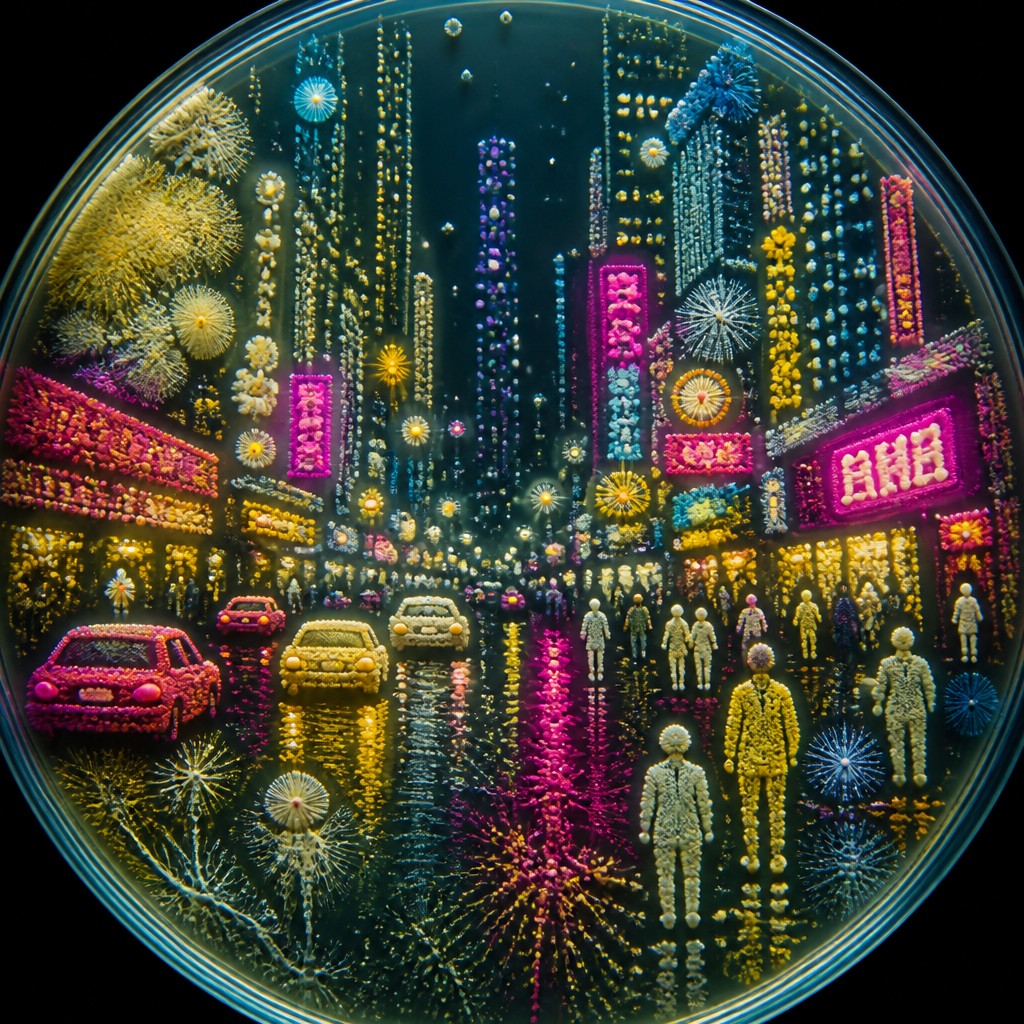 urban street with city activity