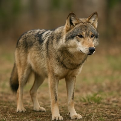 animal standing in natural pose