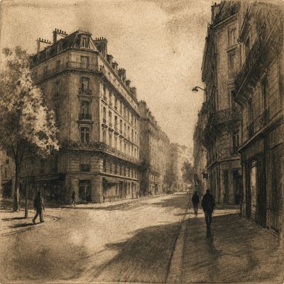 Aquatint Print Style Style Transfer Example