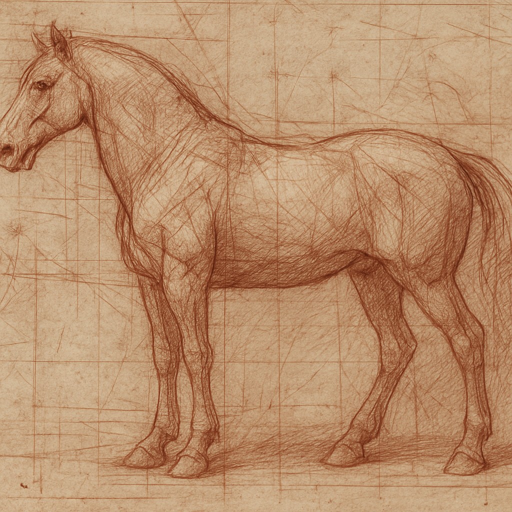 animal standing in natural pose