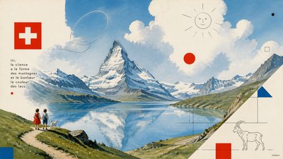 sweeping panoramic landscape with a dramatic sky