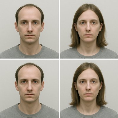 portrait of two people together