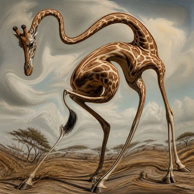 animal standing in natural pose