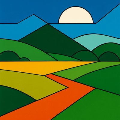 wide landscape with natural scenery