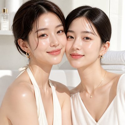 portrait of two people together — Clean Girl Aesthetic