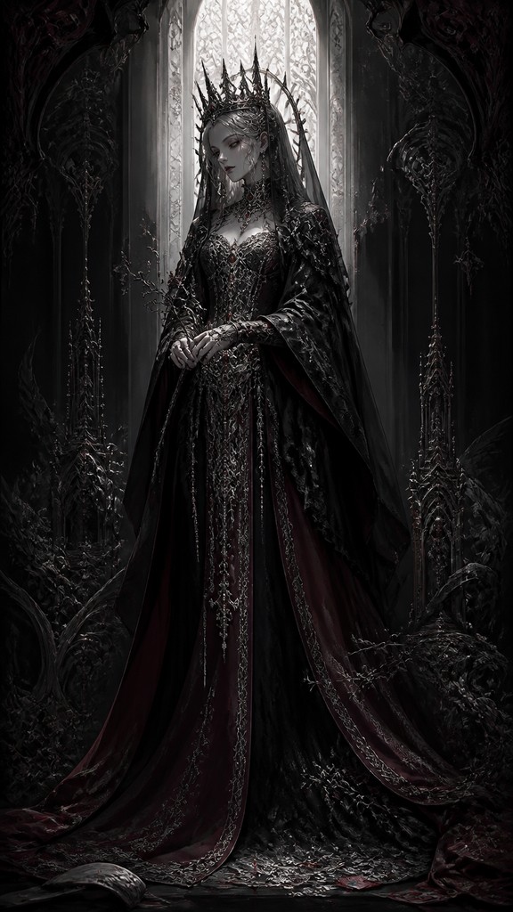 full-length portrait of an elegant figure