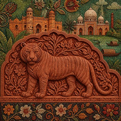 animal standing in natural pose — Bangladeshi Art Style