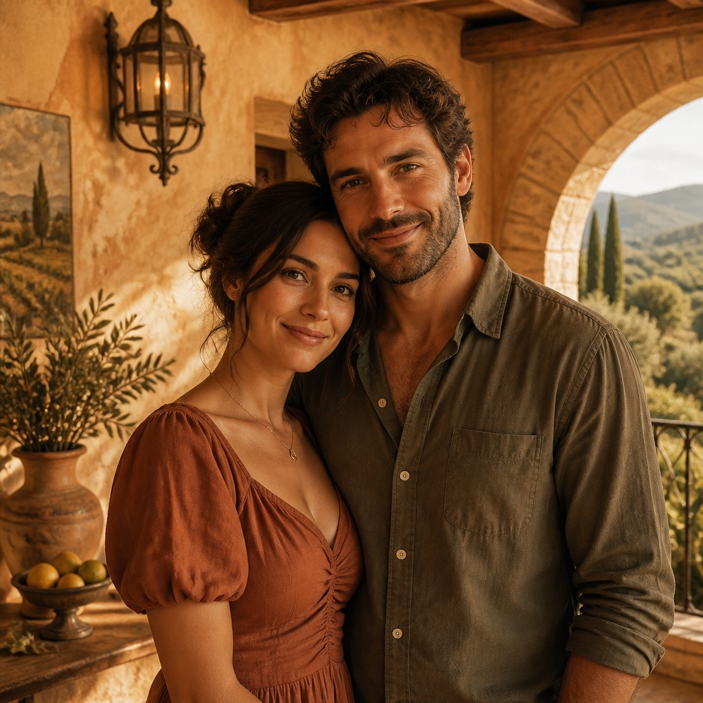 portrait of two people together — Tuscan Interior Design
