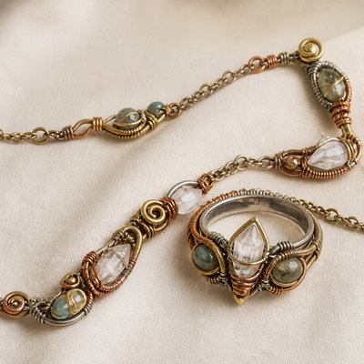 Wire-Wrapped Jewelry Style Style Transfer Example