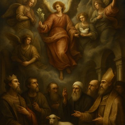 angels and heavenly powers above earthly kings and Sanhedrin