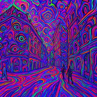 Psychedelic Surreal Cartoon Style Style Transfer Example