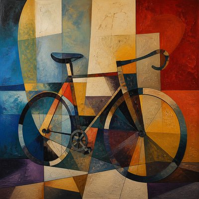 bicyle resting against a wall