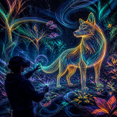 animal standing in natural pose — VR Art Style
