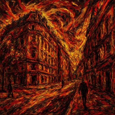 Nature's Wrath Expressionism Art Style Style Transfer Example