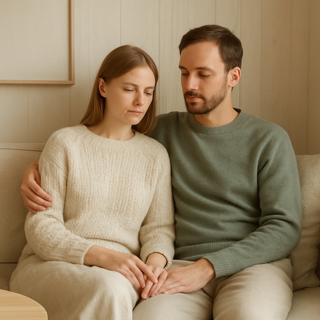 portrait of two people together