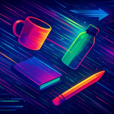 still life with everyday objects