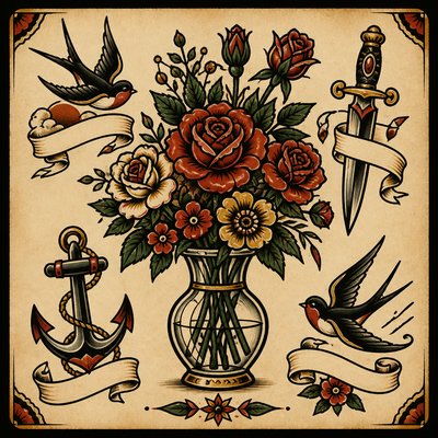 bouquet of flowers in a glass vase