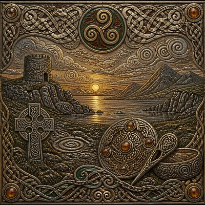 wide landscape with natural scenery — Celtic Jewelry Design